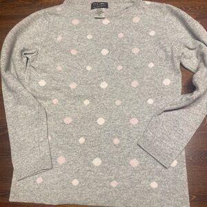 Hekla & Co Italian Merino Cashmere Polka Dot Sweater M
